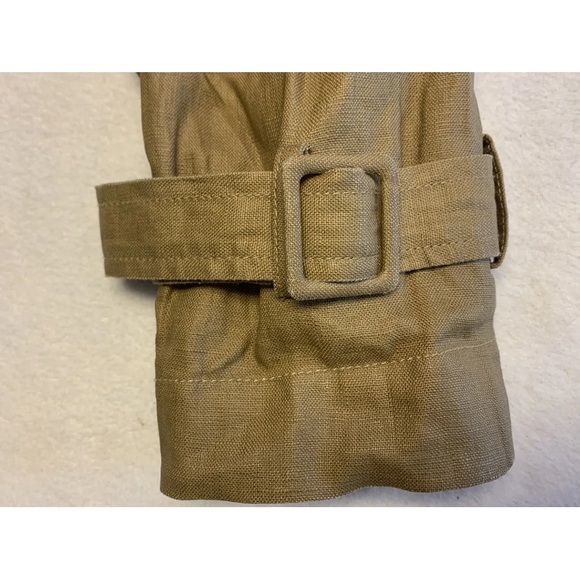 Mise en Scene Sz 6 Ruffian Anthropologie Linen Trench Coat Dress NEW - Picture 7 of 12